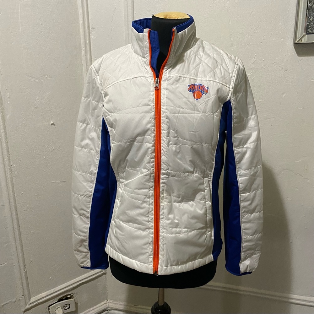 New York Knicks Women's Full Zip Jacket - White